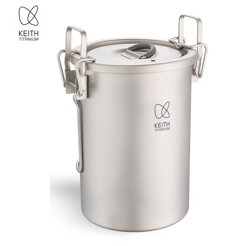 Camping Cooking Appliances - KEITH Pure Titanium Rice Cooker, 900ml