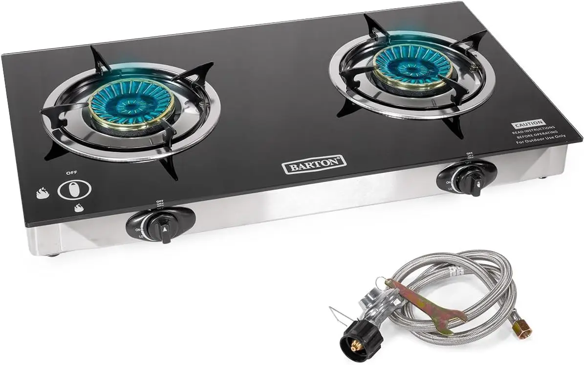 Camping Cooking Propane - 2 Burner Propane Gas Stove, 25,516