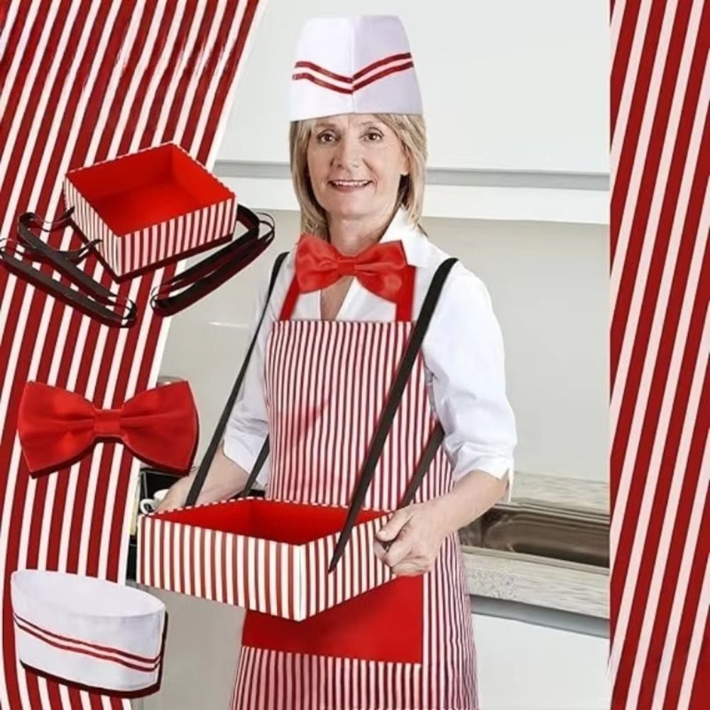 Camping Cooking Apron - Carnivals Circus Waiter Cosplay Apron with