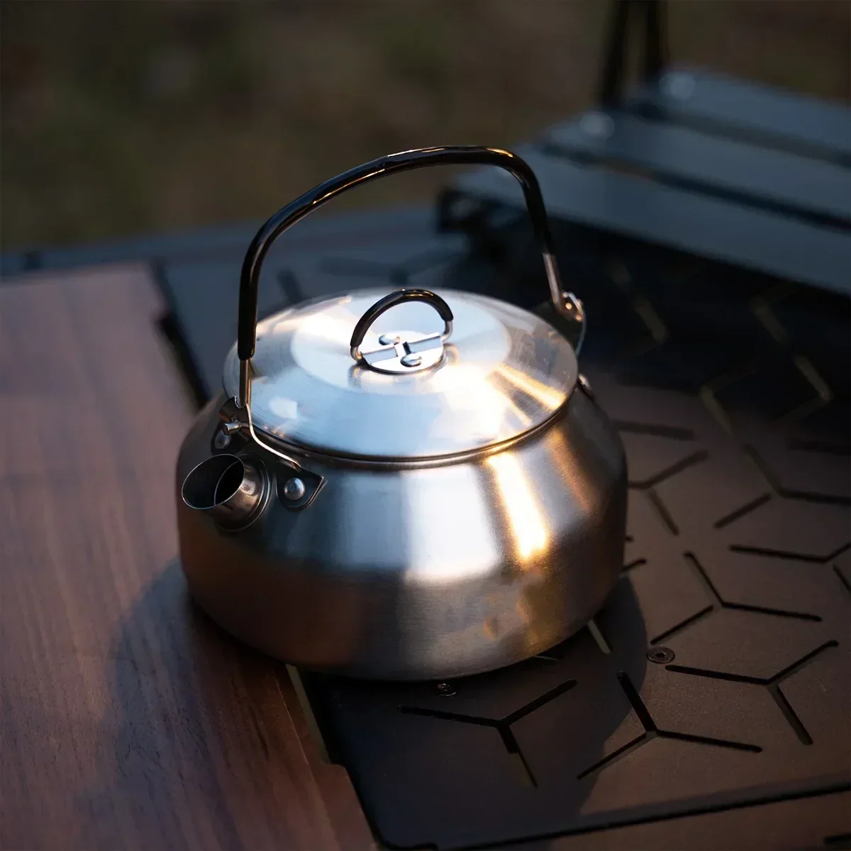 Camping Cooking Mug - Stainless Steel Kettle 0.8L Portable Ultra