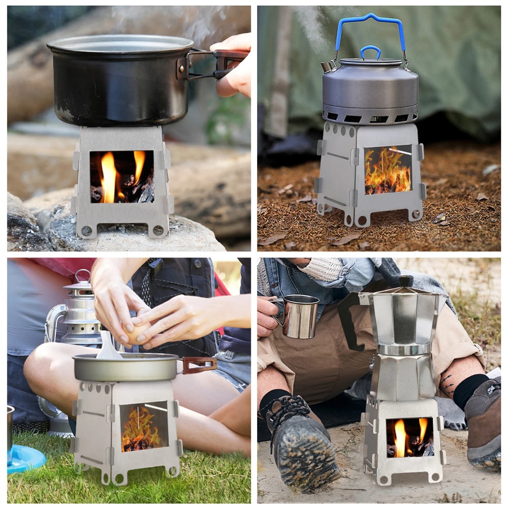 Camping Cooking Windshield - Camping Furnace Wood Stove Alcohol Stove