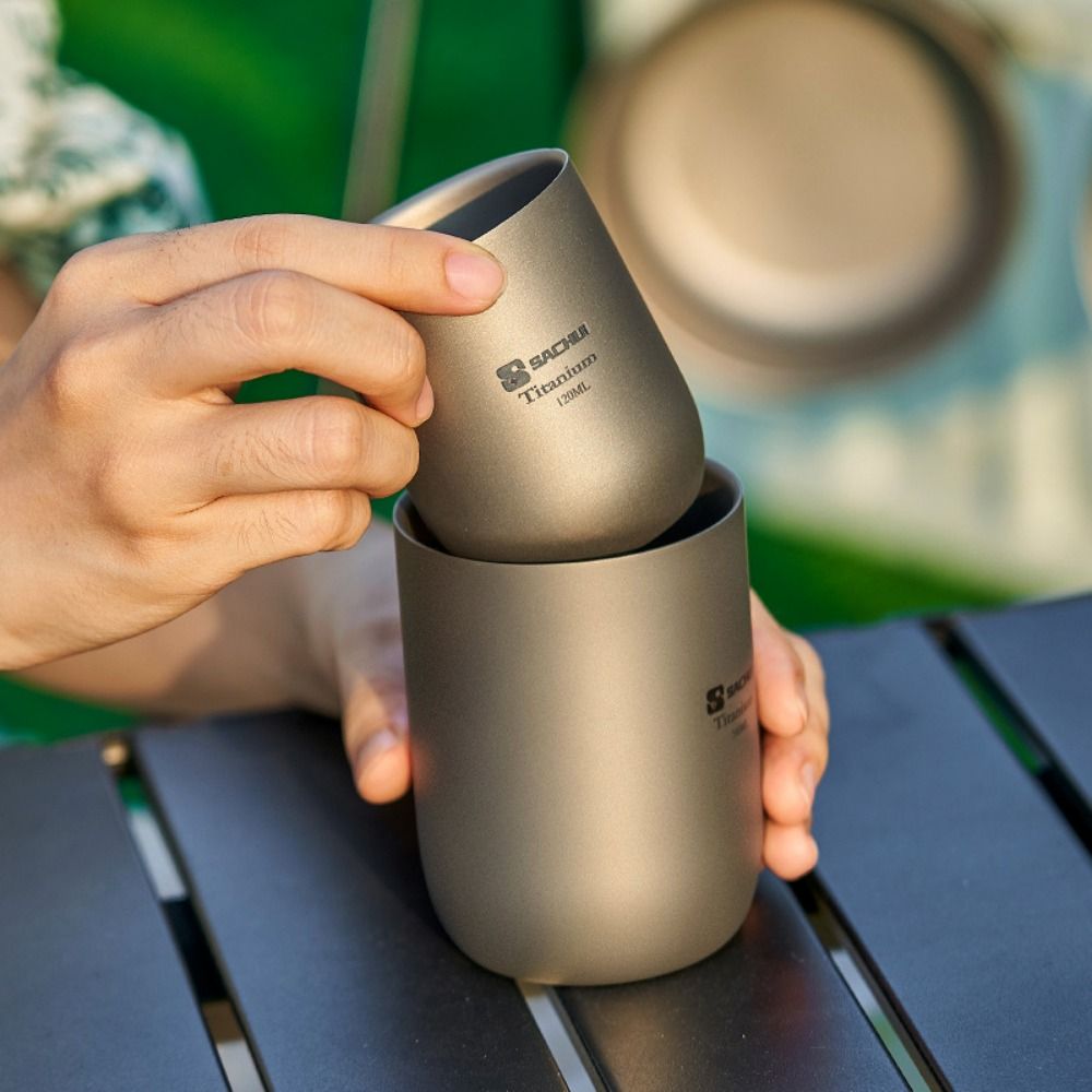 Camping Cooking Mug - High Quality Lightweight Camping Titanium Tea