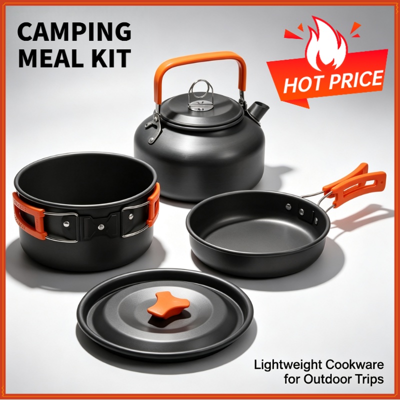 Camping Cooking Survival - Camping Cooking set Camping Cookware Travel