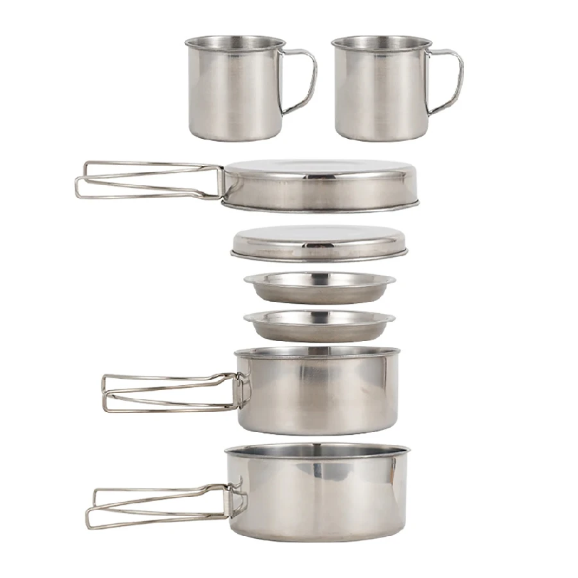 8pcs/Set Camping Cookware Mess - огляд і ціна Camping Cooking Utensils Storage