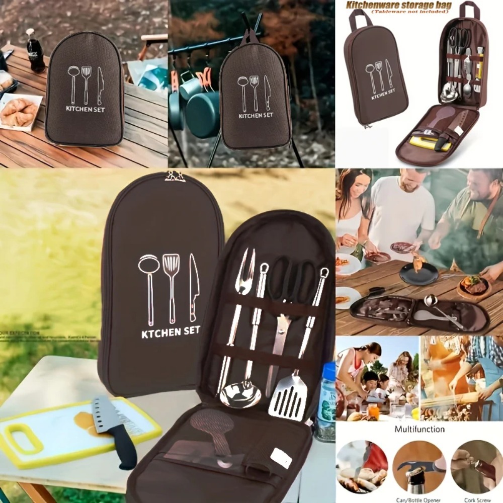 Portable Outdoor Cook Bag Camp - огляд і ціна Camping Cooking Utensils Storage