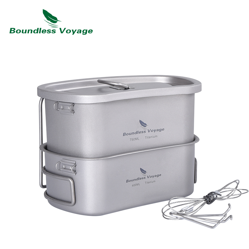 Boundless Voyage Outdoor Milit - огляд і ціна Mess Kit Titanium