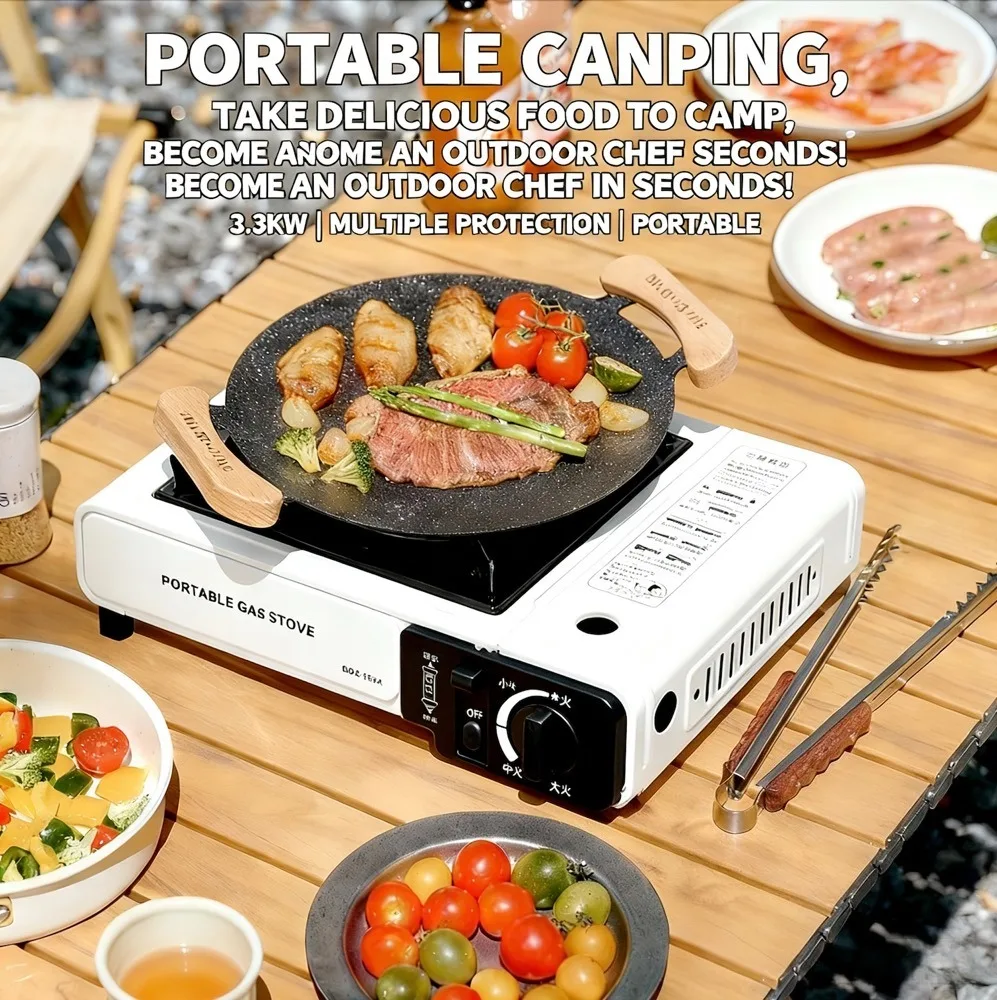 Portable Outdoor Gas Stove, Su - огляд і ціна Camping Cooking Windshield