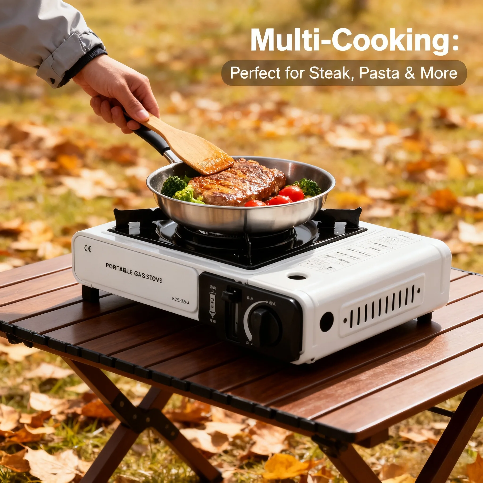 Portable Outdoor Gas Stove, Su - огляд і ціна Camping Cooking Windshield