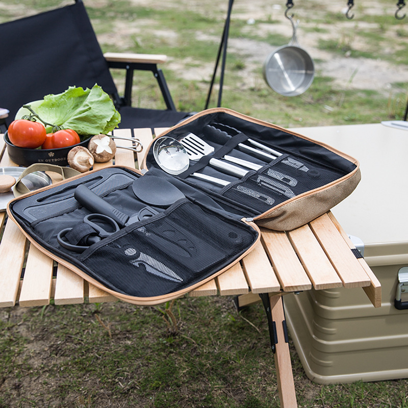 8pcs Camping Kitchen Cookware  - огляд і ціна Camping Cooking Survival