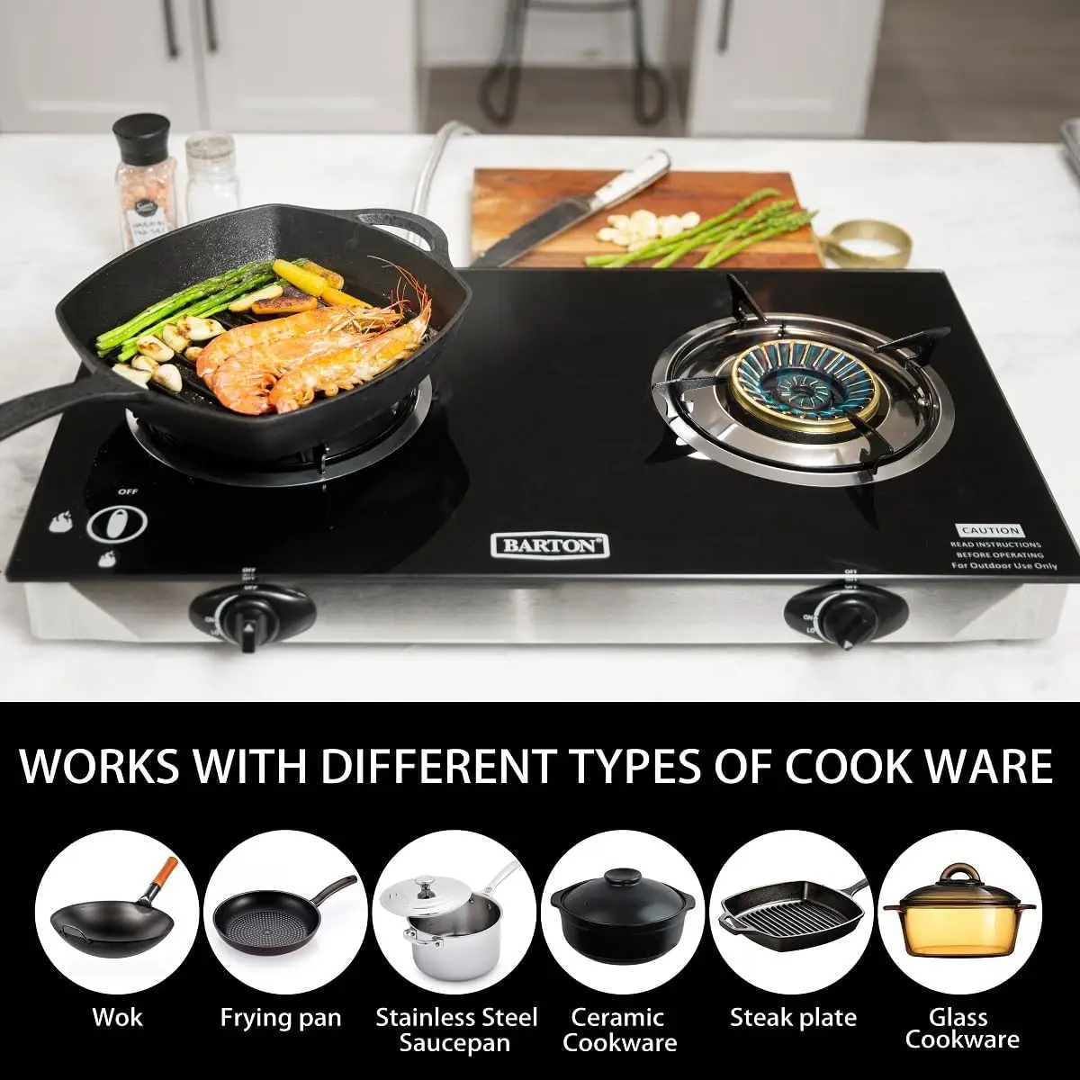 2 Burner Propane Gas Stove, 25 - огляд і ціна Camping Cooking Propane