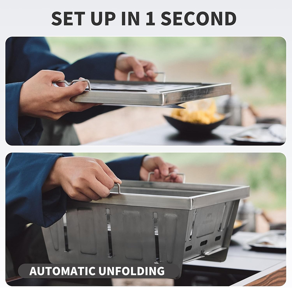 Naturehike Camping Charcoal Gr - огляд і ціна Camping Cooking Windshield