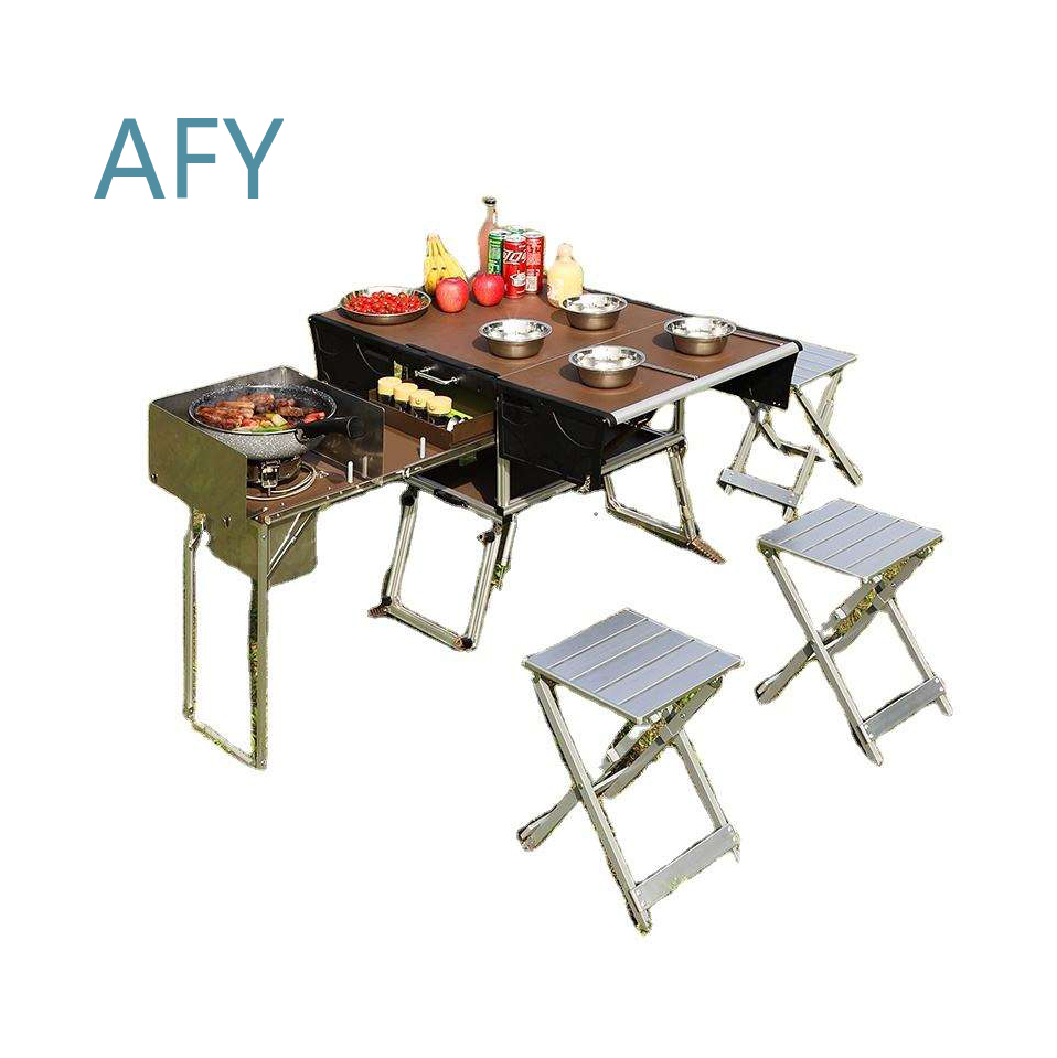 Portable Folding Food Trailer  - огляд і ціна Camping Cooking And Dining Set