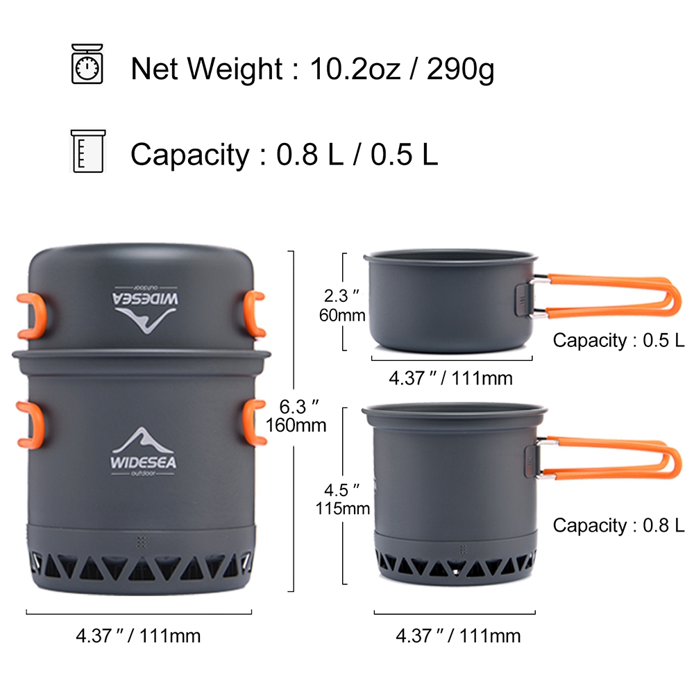 L68AWIDESEA Camping Cookware O - огляд і ціна Camping Cooking Equipment Electric