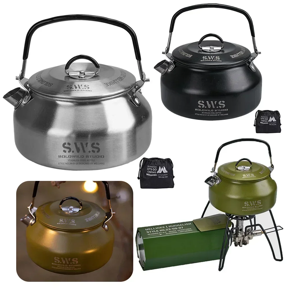 Stainless Steel Kettle 0.8L Po - огляд і ціна Camping Cooking Mug