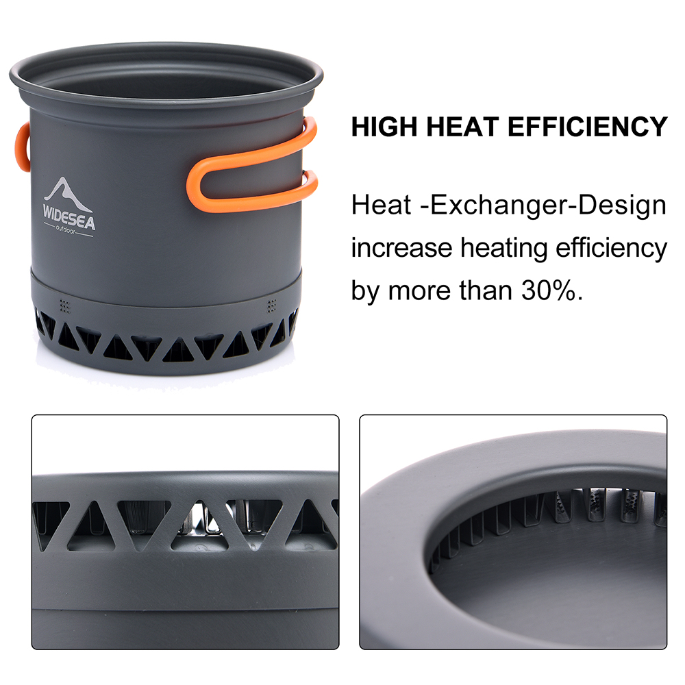 Widesea Camping Pot 1.3L 2.3L  - огляд і ціна Camping Cooking And Dining Set