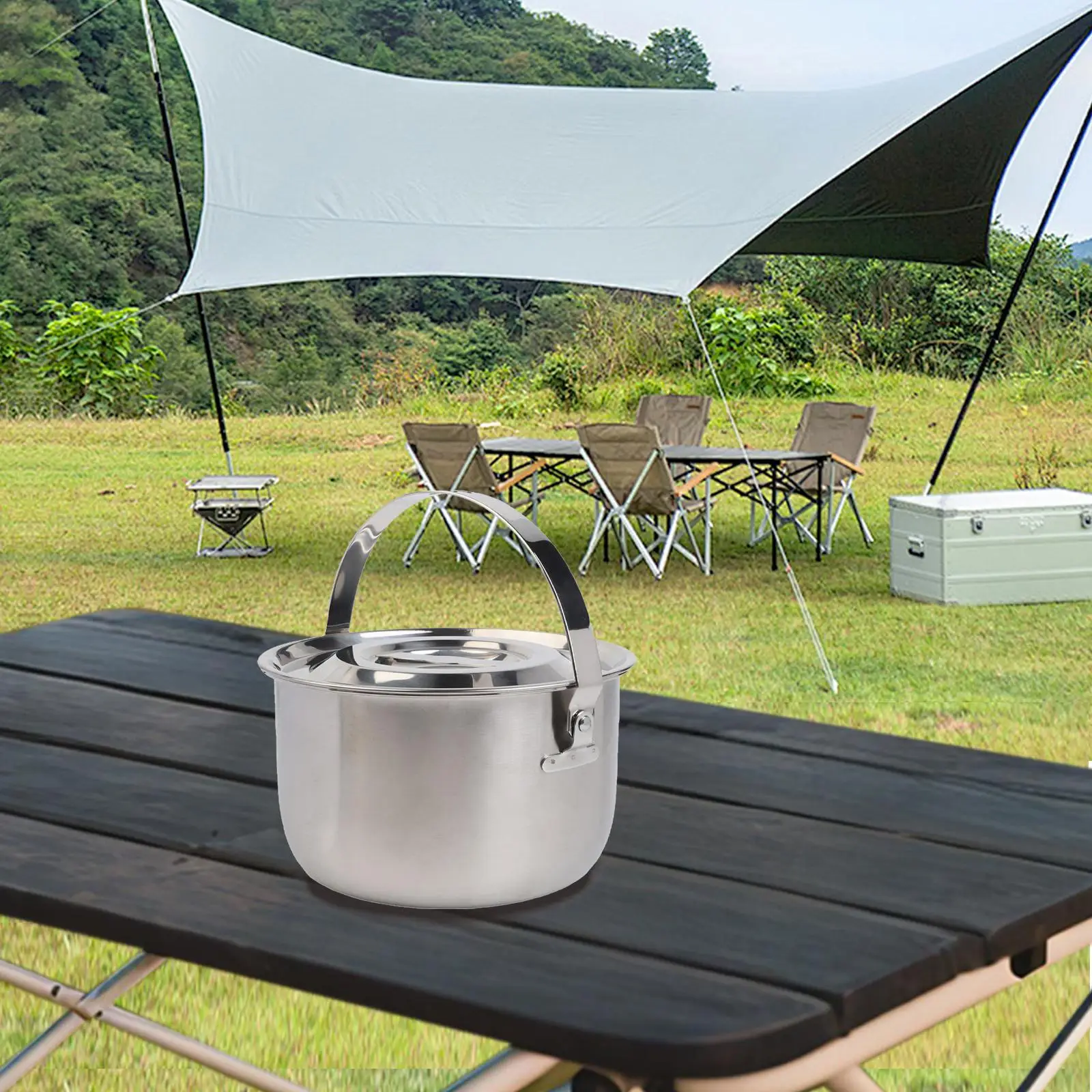 Camping Pot Made of Stainless  - огляд і ціна Camping No Cooking Meals