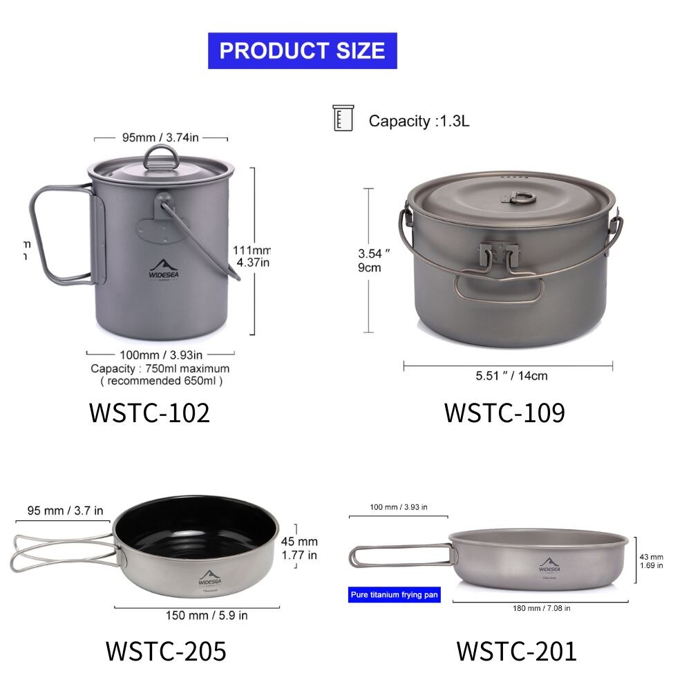 Widesea Camping Tableware Tita - огляд і ціна Camping Cooking Cylinder
