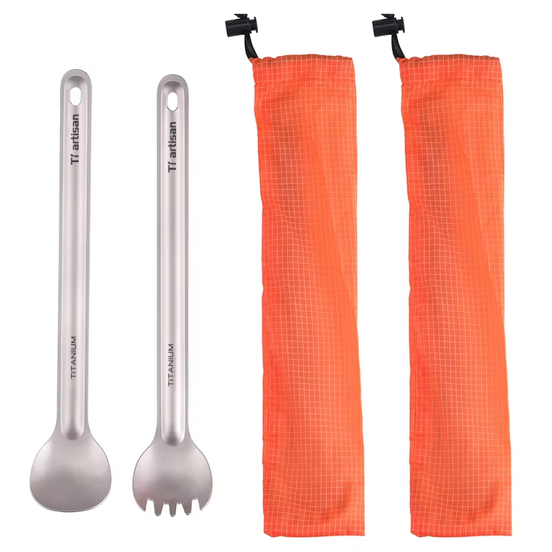 Tiartisan Pure Titanium Cutler - огляд і ціна Camp Spork Set