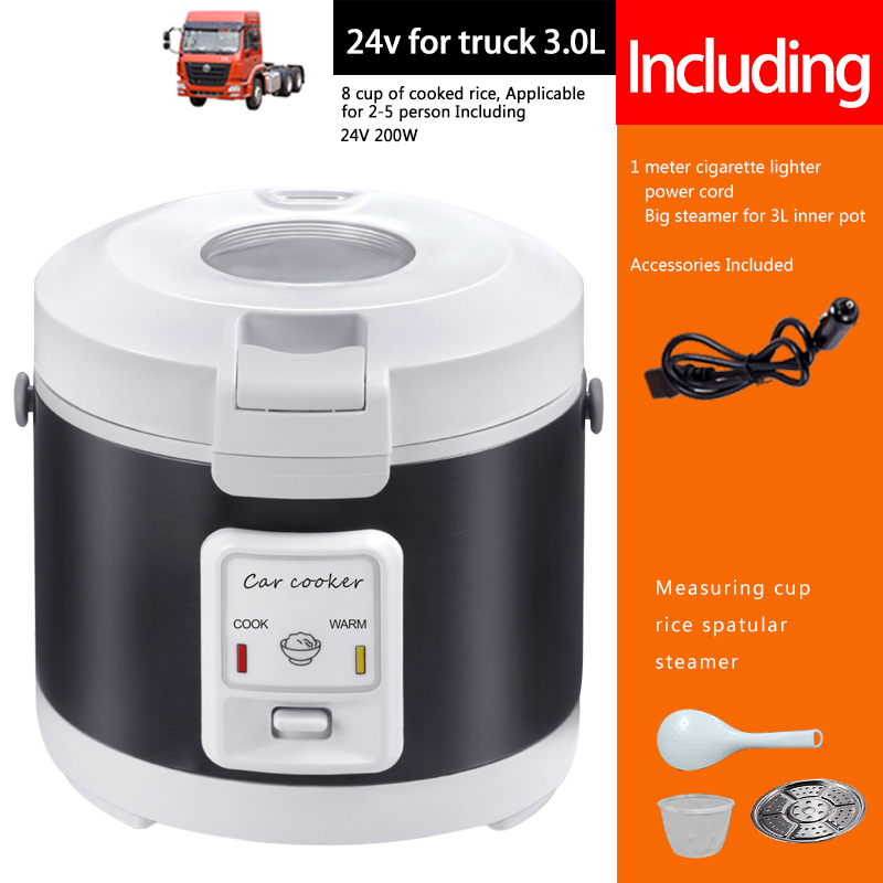 24V Rice Cooker  Truck Soup St - огляд і ціна Camping No Cooking Meals