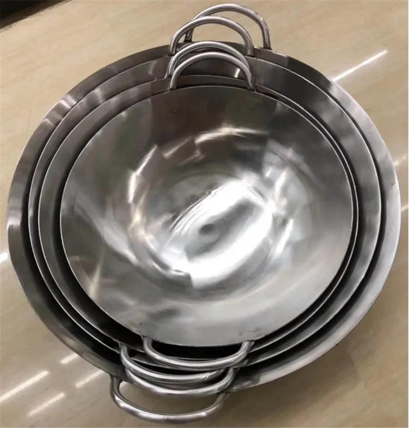 304 stainless steel wok 50 60  - огляд і ціна Camping Cooking Without Gas