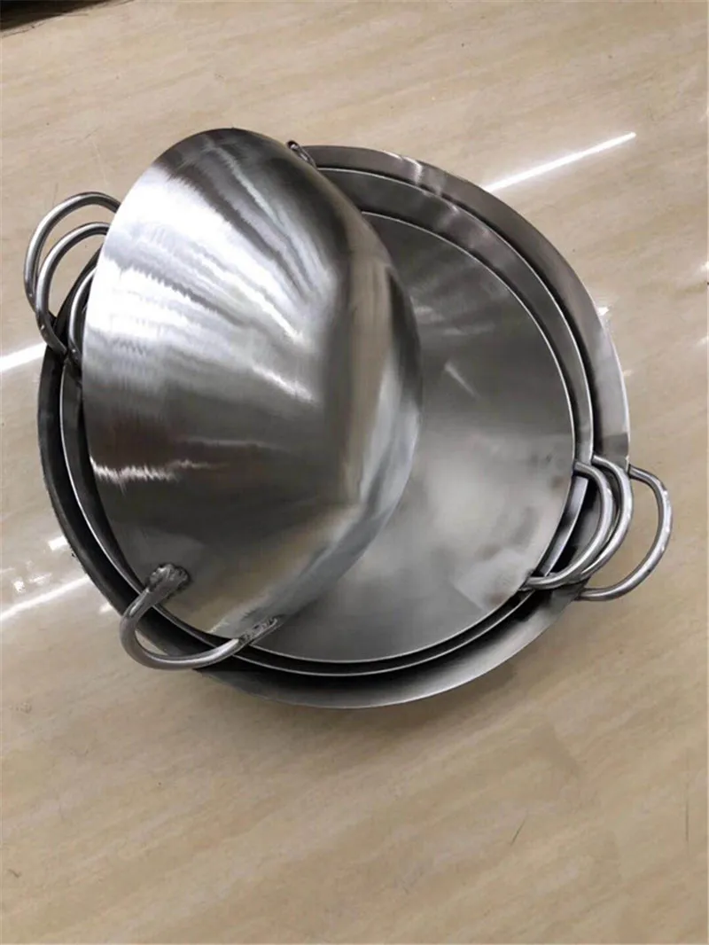 304 stainless steel wok 50 60  - огляд і ціна Camping Cooking Without Gas