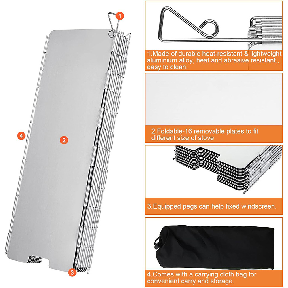 Lightweight Folding Camping St - огляд і ціна Camping Cooking Windshield
