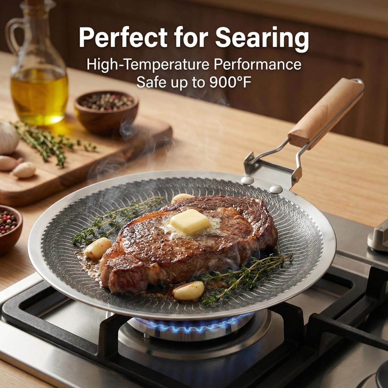 34/38cm Round Stainless Steel  - огляд і ціна Camping Cooking Without Gas
