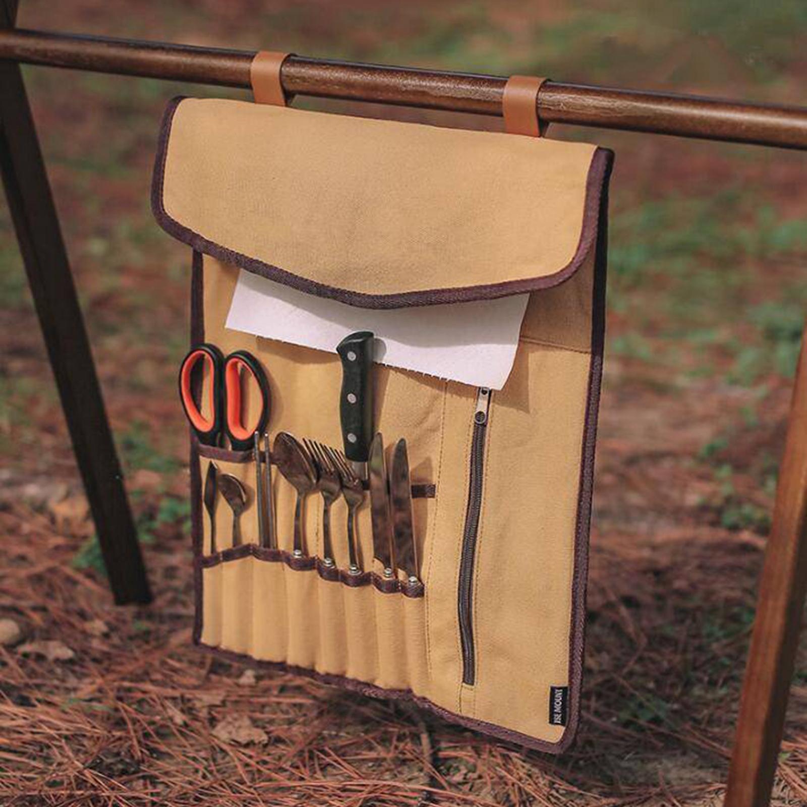 Portable Camping Utensil Roll  - огляд і ціна Camping Cooking Utensils Storage