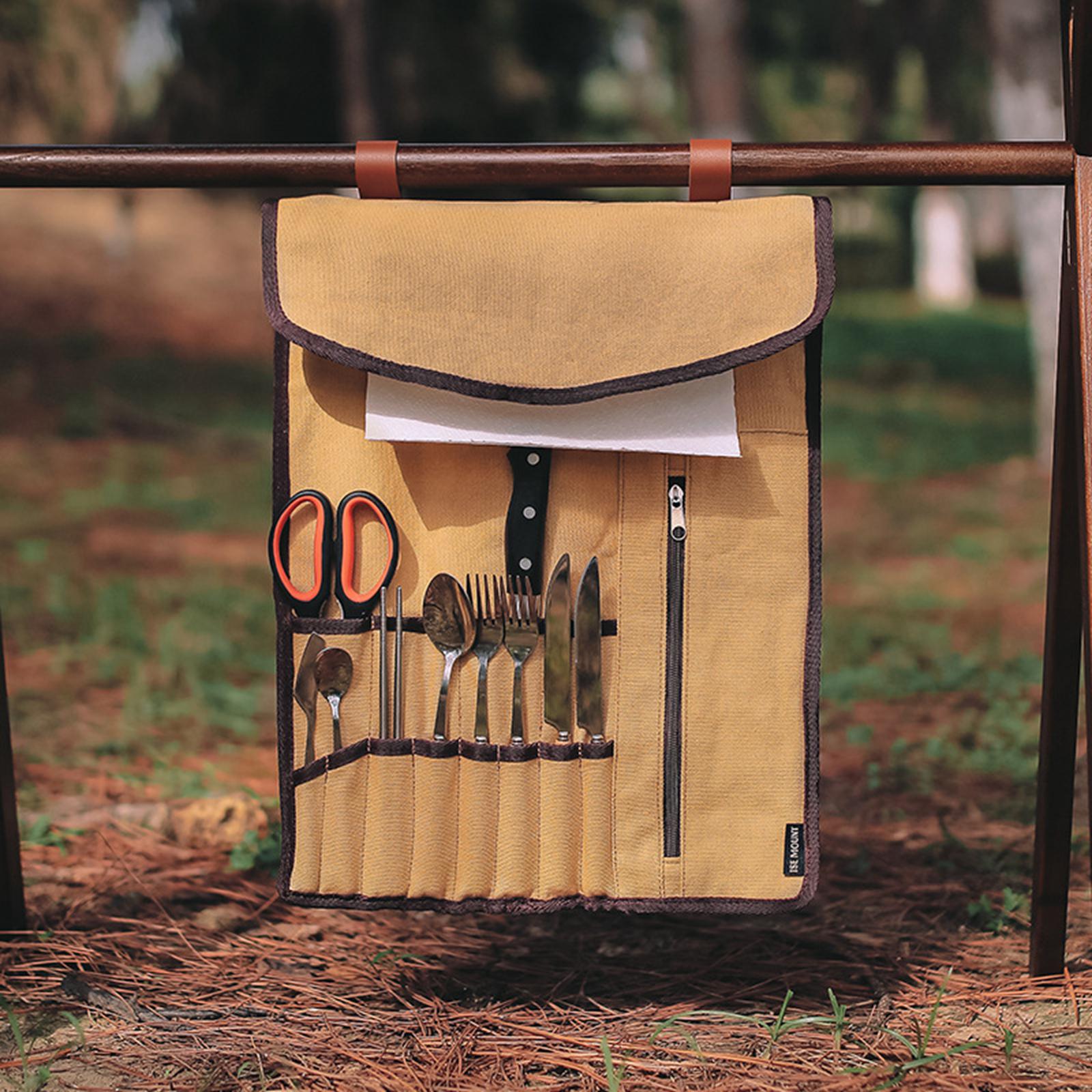 Portable Camping Utensil Roll  - огляд і ціна Camping Cooking Utensils Storage