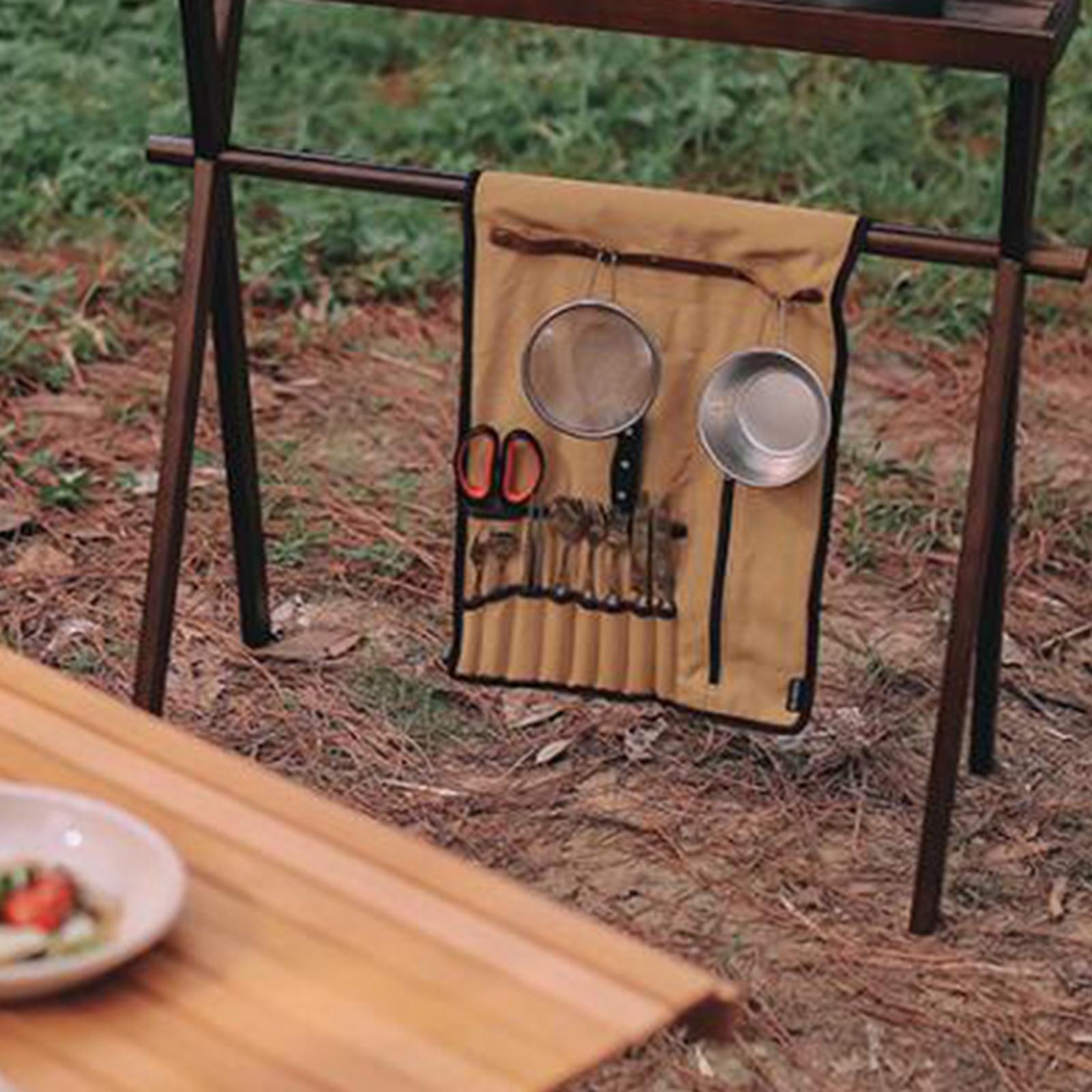 Portable Camping Utensil Roll  - огляд і ціна Camping Cooking Utensils Storage