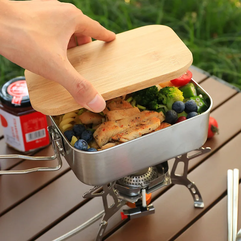 304 Stainless Steel Lunch Box  - огляд і ціна Mess Kit Titanium