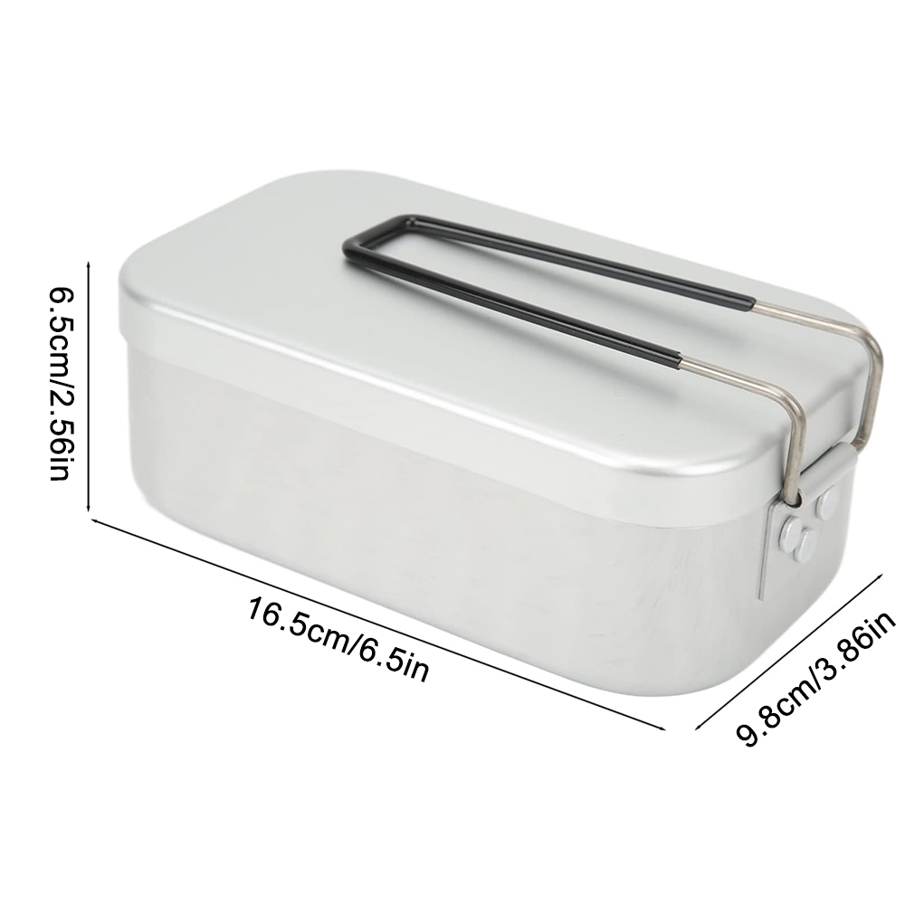 800ML Aluminum Lunch Boxes Out - огляд і ціна Camping Cooking Survival