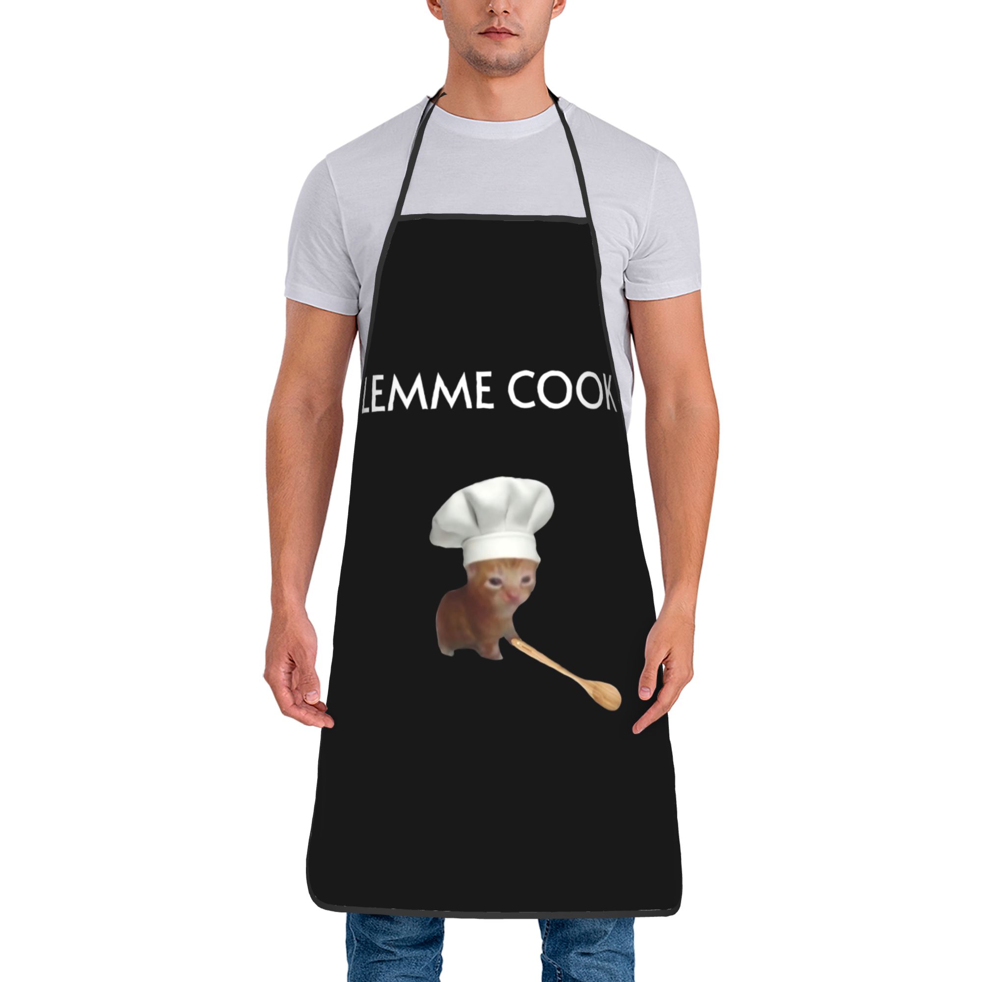 Chef Cat Kitten Meme Lemme Coo - огляд і ціна Camping Cooking Apron