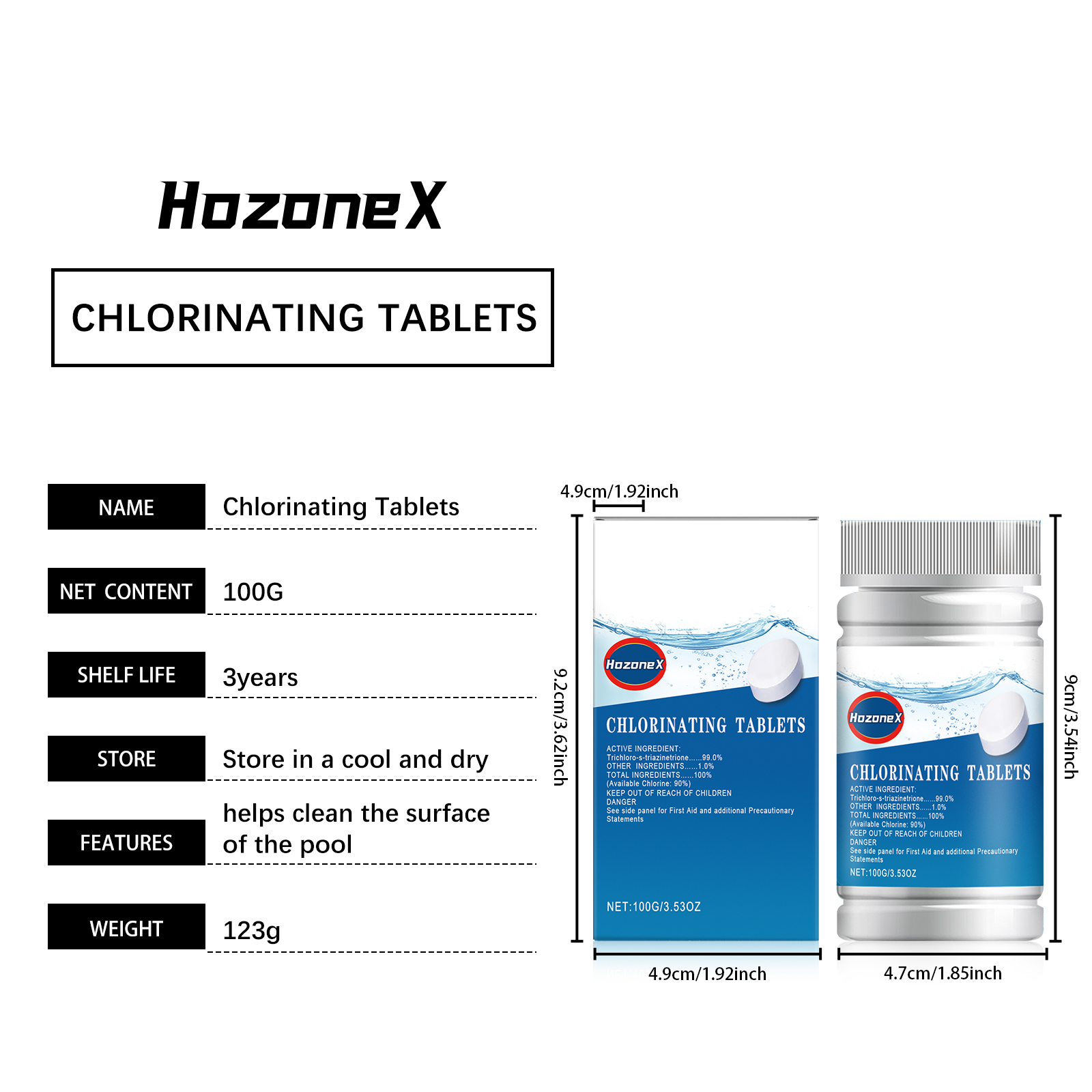 100g Swimming Pool Cleaning Ef - огляд і ціна Water Purification Tablet