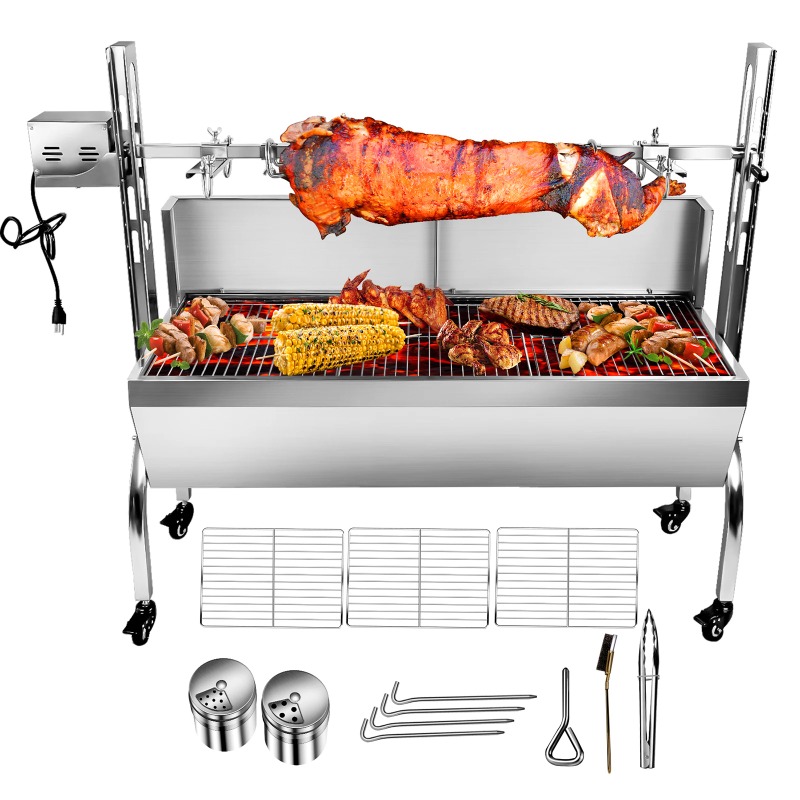 2-in-1 Barbecue Grill Roaster  - огляд і ціна Camping Cooking Equipment Electric