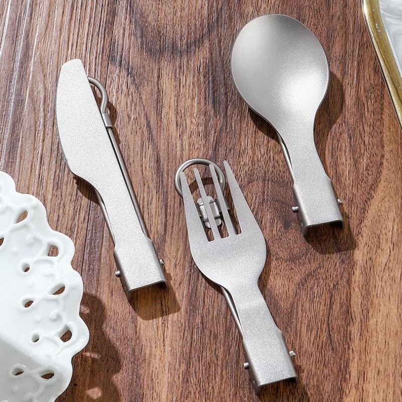 Titanium Foldable Utensil Set  - огляд і ціна Camping Cooking Survival