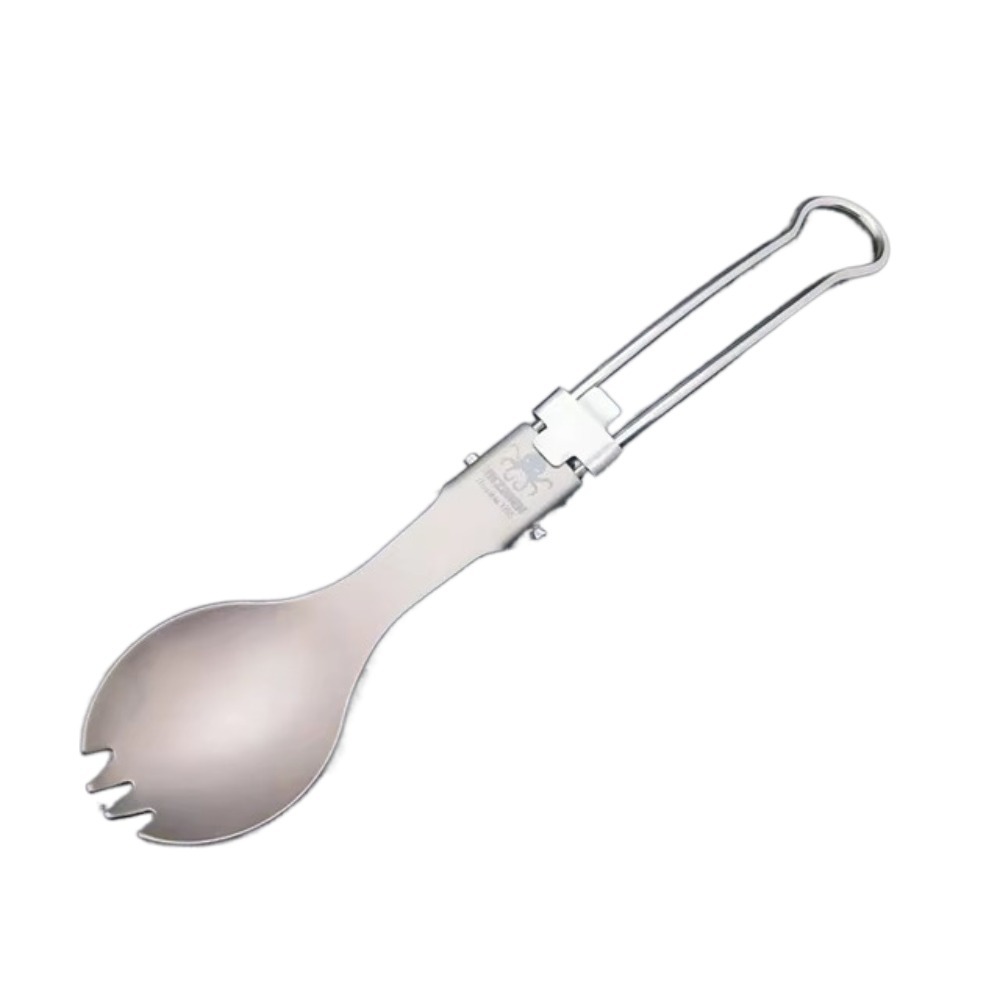 Half Polished Titanium Folding - огляд і ціна Camp Spork Set