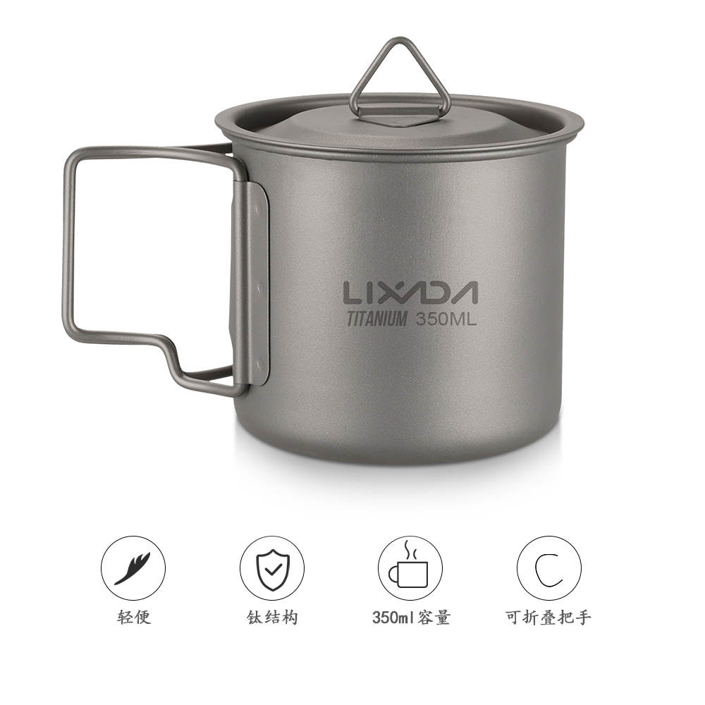 Lixada Ultralight Titanium Cup - огляд і ціна Camping Cooking Mug