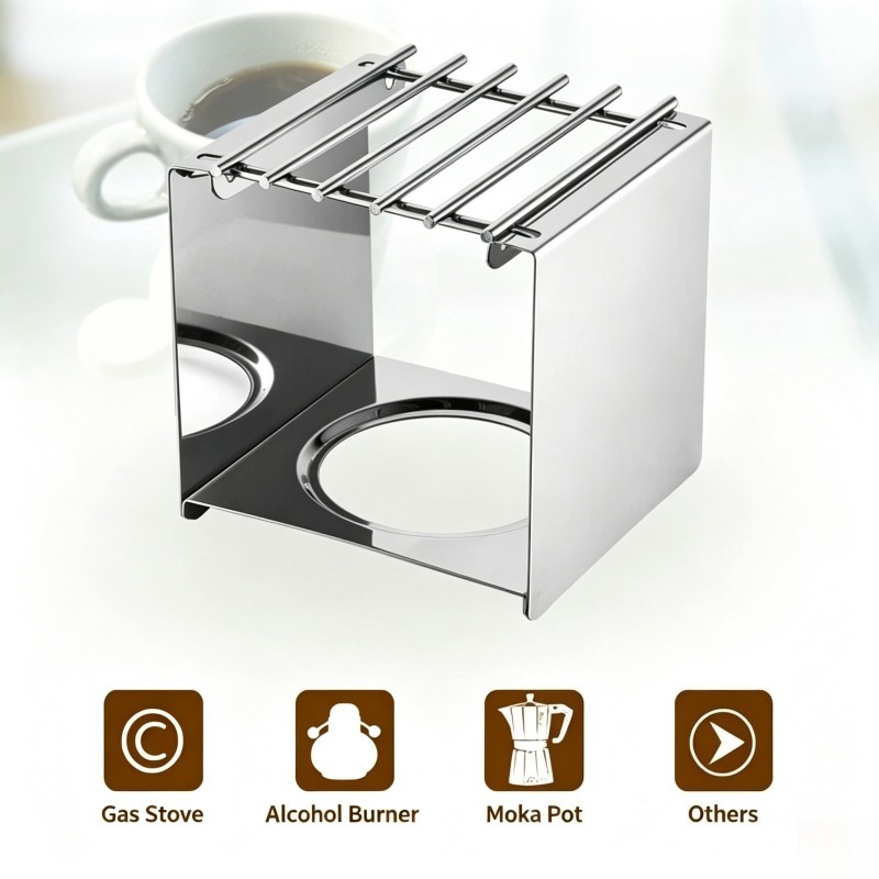 Stainless Steel Square Coffee  - огляд і ціна Camping Cooking Appliances