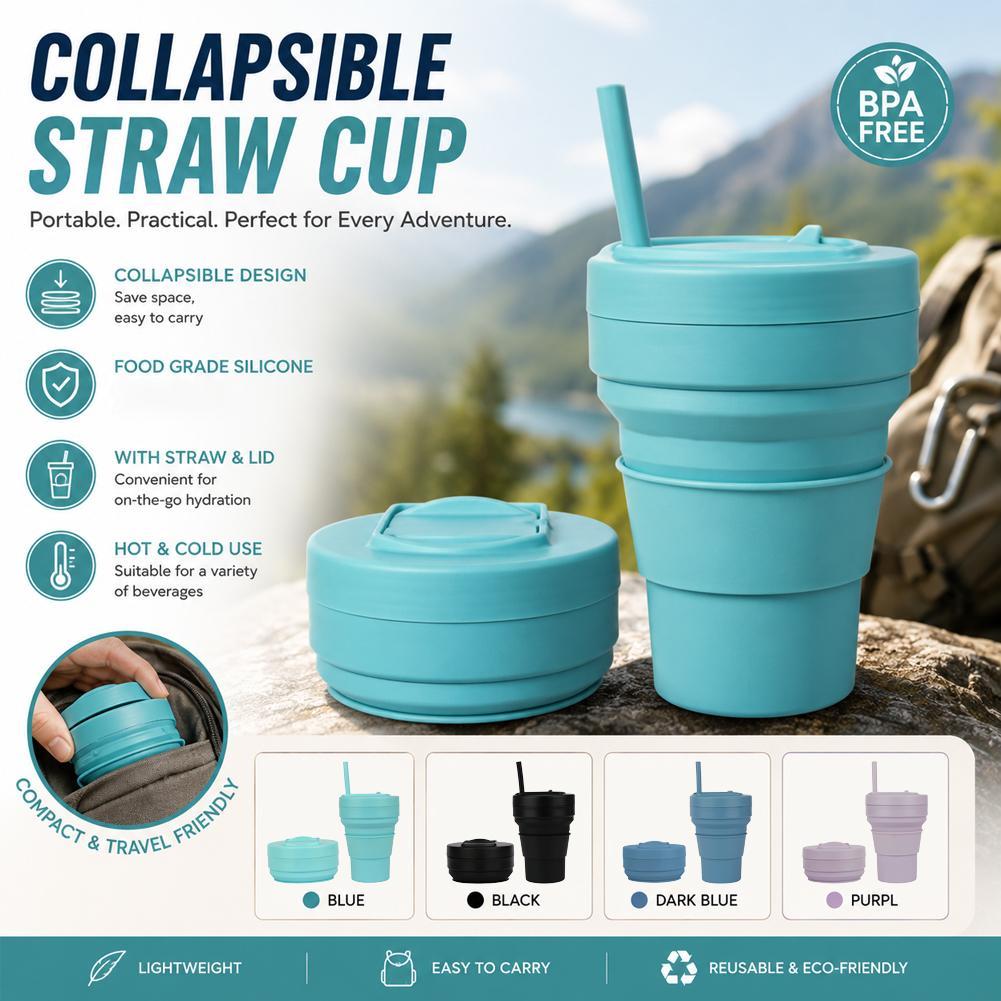 Collapsible Silicone Coffee Cu - огляд і ціна Camping Cooking Mug