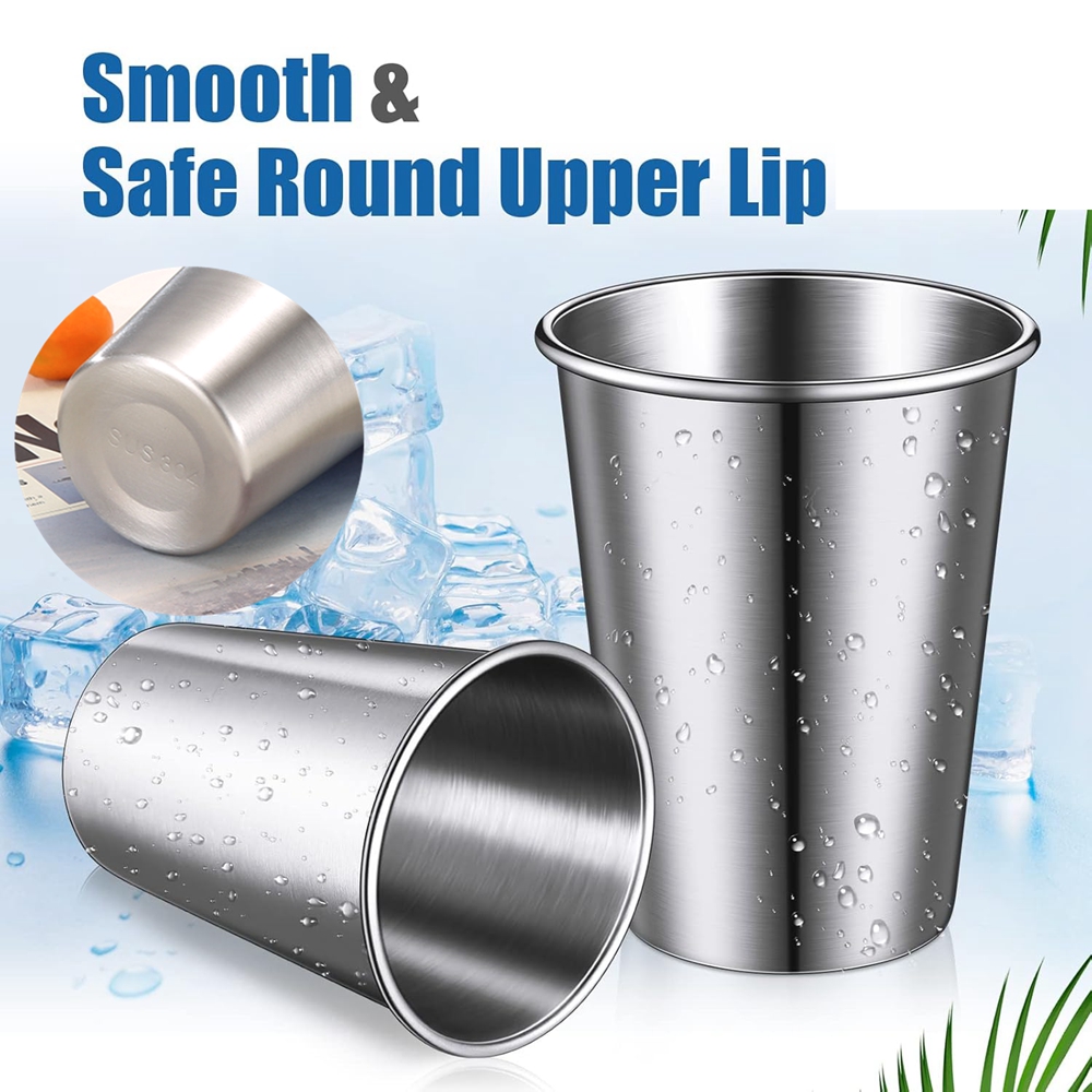 5 Pieces Stainless Steel Cups  - огляд і ціна Camping Cooking Mug