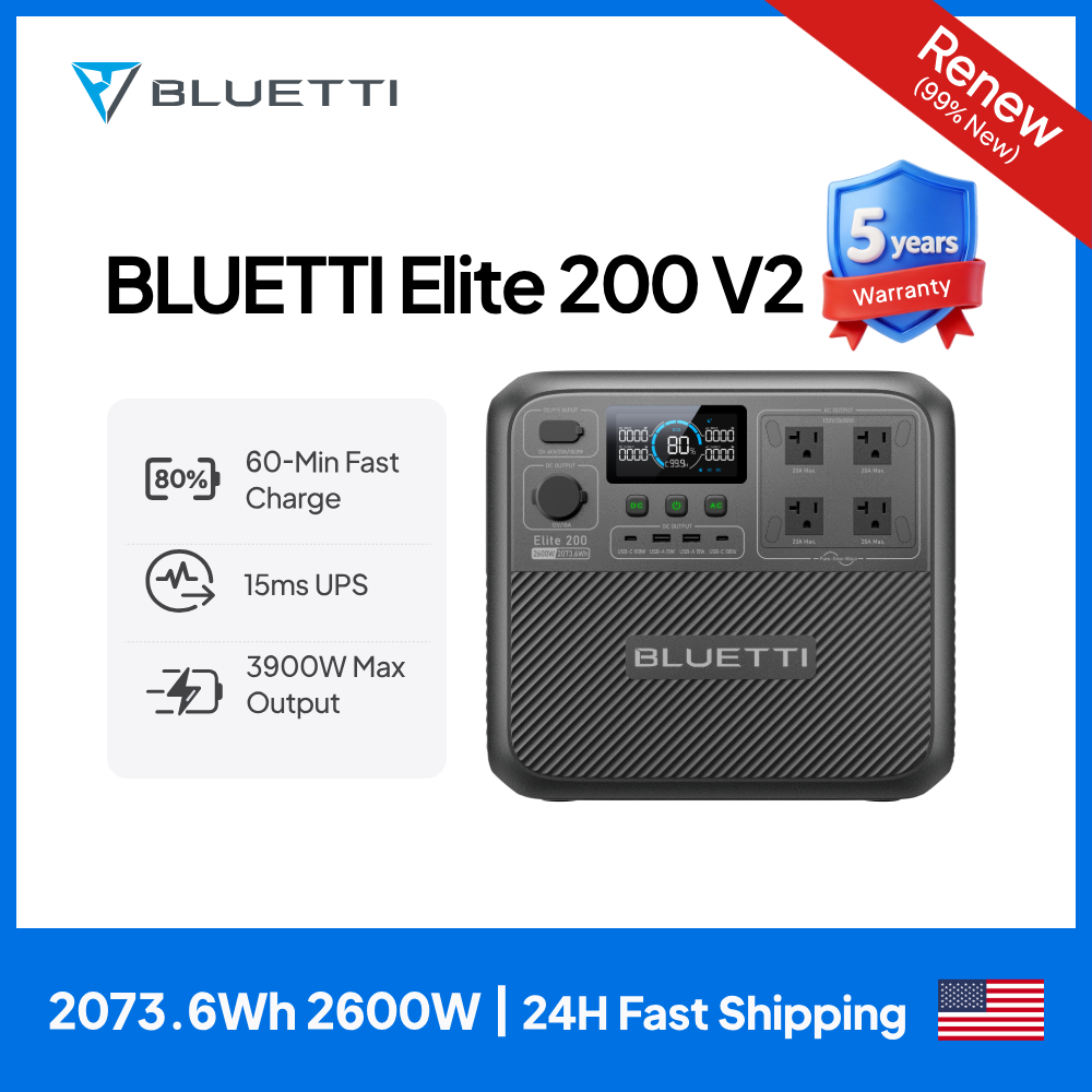 【Renew】BLUETTI Elite 200 V2 Po - огляд і ціна Camping Cooking Appliances