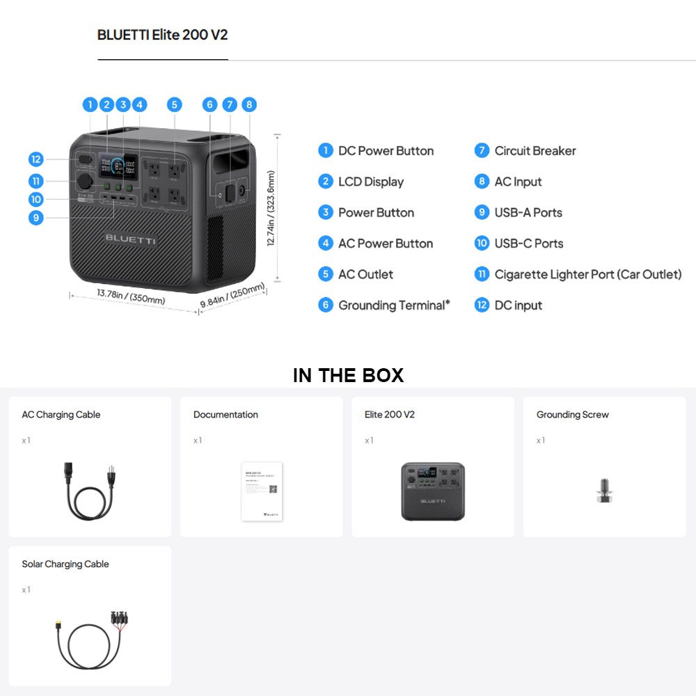 【Renew】BLUETTI Elite 200 V2 Po - огляд і ціна Camping Cooking Appliances