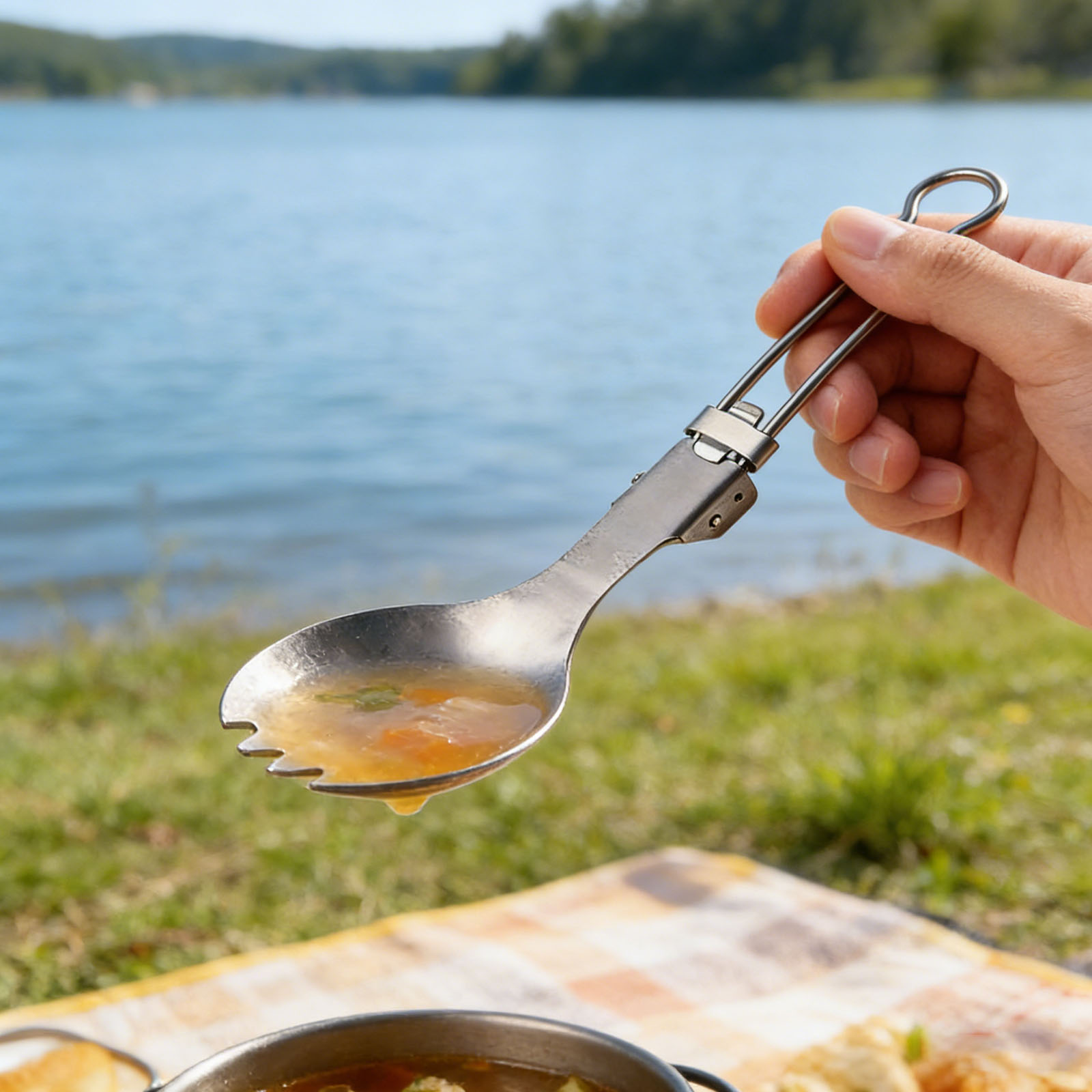 Titanium Foldable Cutlery Set  - огляд і ціна Camp Spork Set