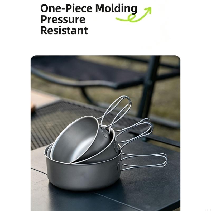 Metal Camping Bowl with Wire H - огляд і ціна Camping No Cooking Meals