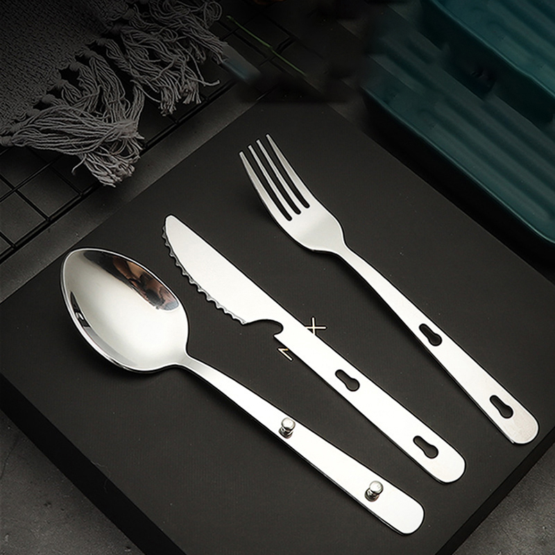 3pcs/set Portable Stainless St - огляд і ціна Camping Cooking And Dining Set