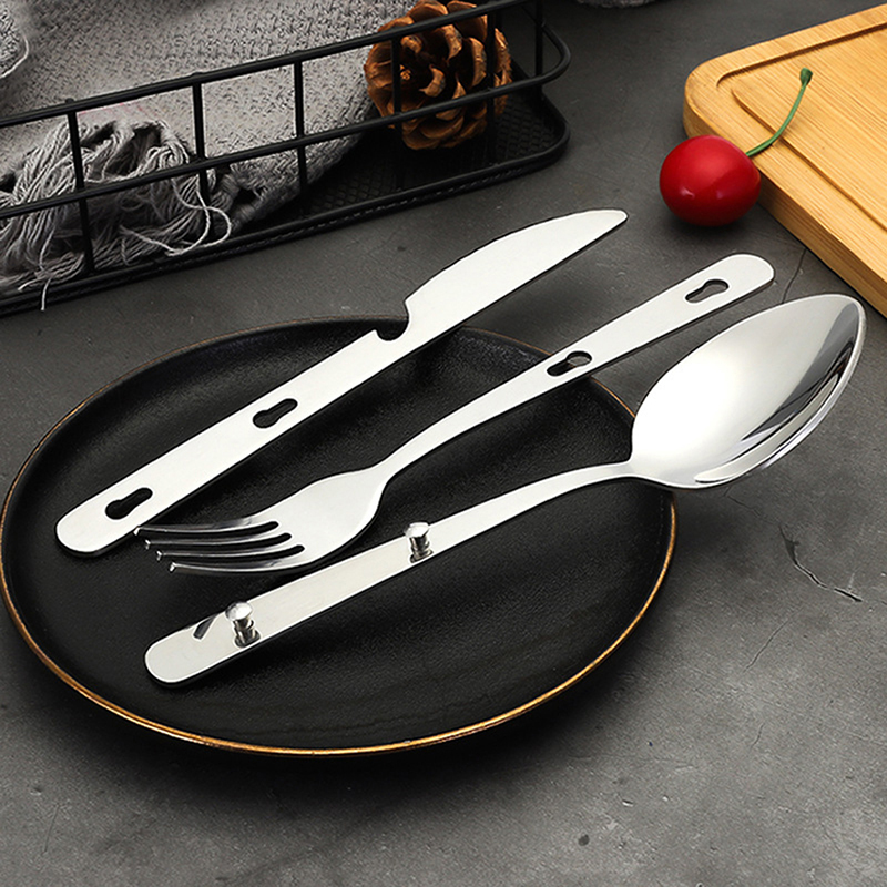 3pcs/set Portable Stainless St - огляд і ціна Camping Cooking And Dining Set