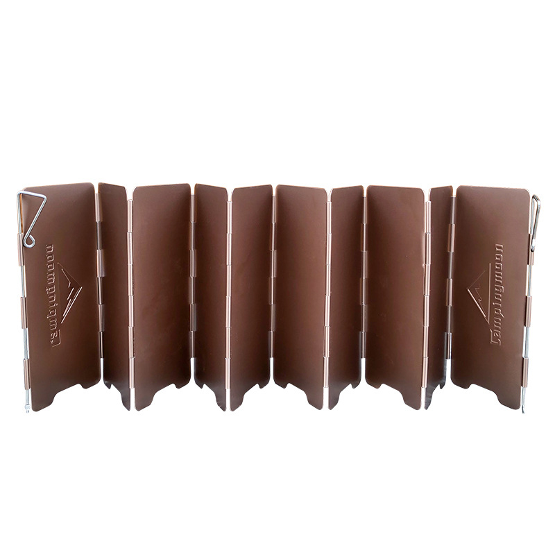 10 Plates Bronze-coloured Fold - огляд і ціна Camping Cooking Windshield