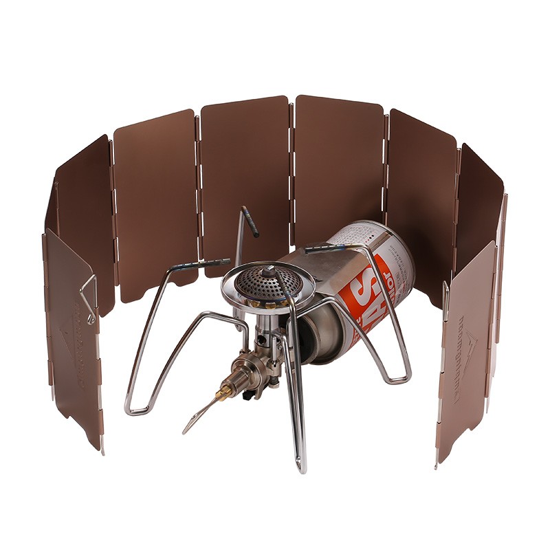 10 Plates Bronze-coloured Fold - огляд і ціна Camping Cooking Windshield