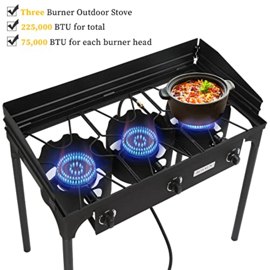 2/3 Burner Outdoor Propane Gas - огляд і ціна Camping Cooking Propane